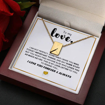 Love Letter Envelope Pendant│Personalized Photo Necklace