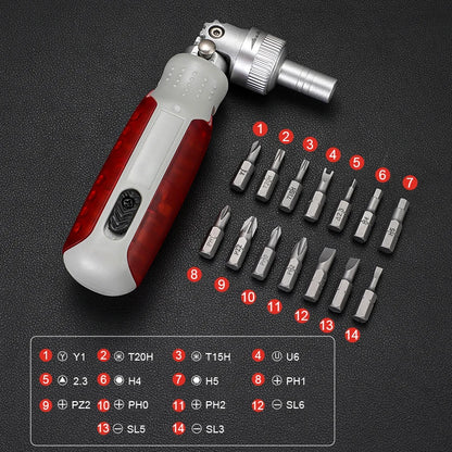 15 in 1 Universal Adjustment Ratchet Screwdriver